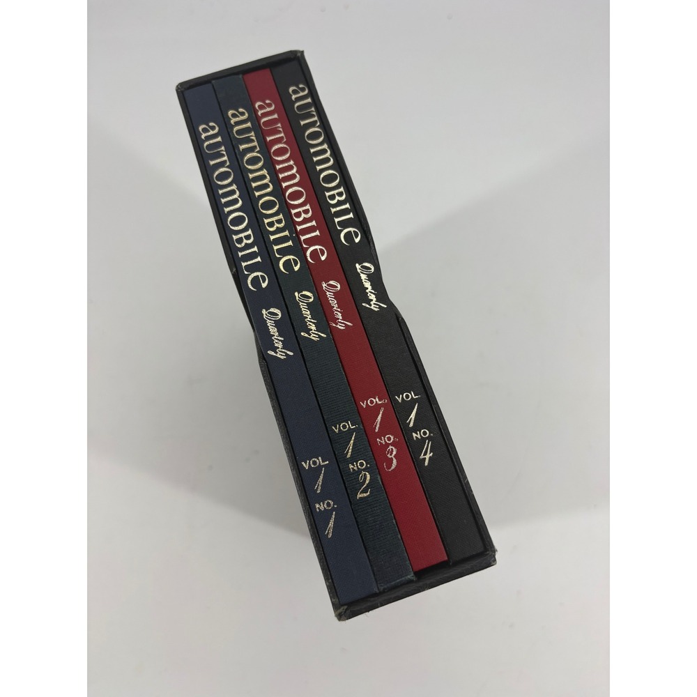 Automobile Quarterly Volume 1 Hardcover Book Set Nos 1-4 with Slipcase Vintage
